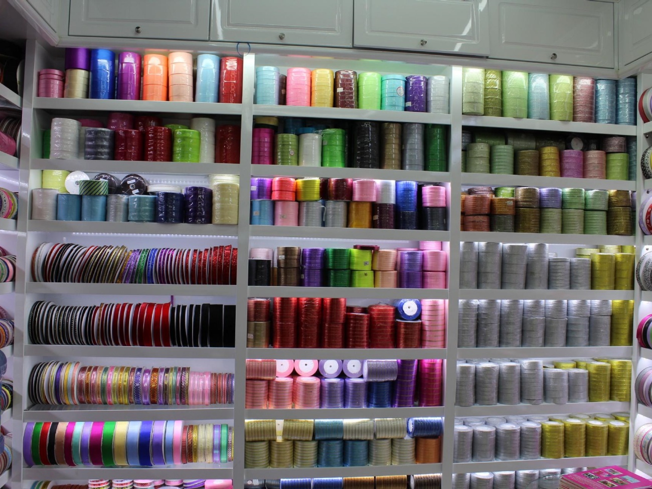 Ribbon and Webbing Color Sample Display